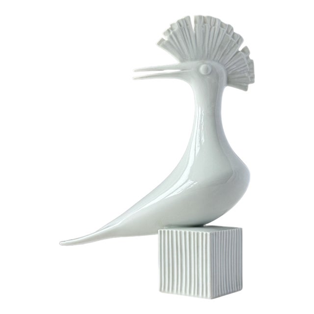 Porcelain Hoopoe from Lesov, 1960s For Sale