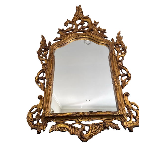 Baroque Two Versailles Giltwood Mirrors For Sale - Image 3 of 11