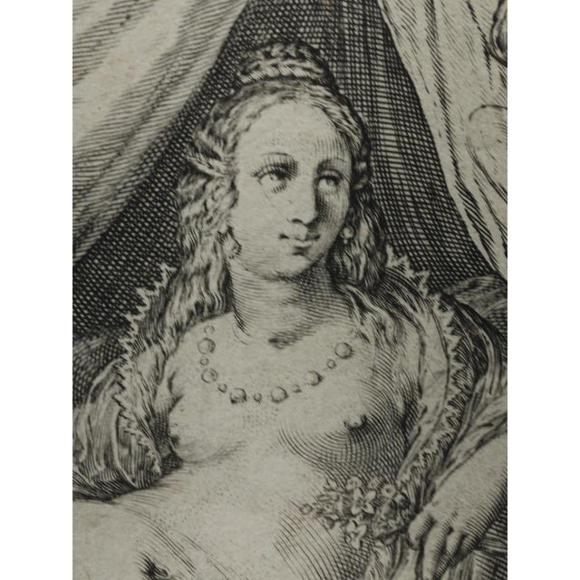 Jan Pietersz Saenredam, Nude Venus & Cupid, 17th Century, Engraving, Framed For Sale - Image 4 of 18