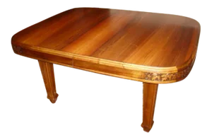 French Art Nouveau Walnut Dining Table