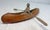Antique Hand Carved Wood Canadian Inuit Eskimo Art Wood Sculpture Canoe Man For Sale - Image 10 of 12