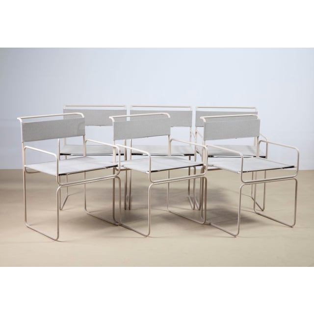 Mid-Century Modern Libellula Chairs by Giovanni Carini for Planula, 1970, Set of 6 For Sale - Image 3 of 10