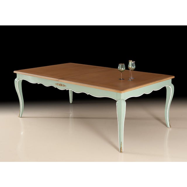 Traditional Italian French-Style Extension Dining Table For Sale - Image 3 of 4