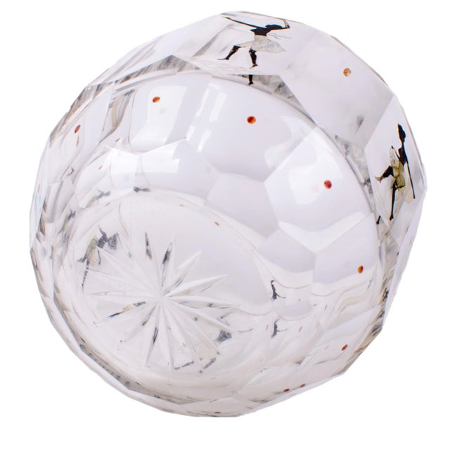 Art Deco Steinschonau Haida Silhouette Bowl Attr. Adolf Beckert, C.1920 For Sale - Image 3 of 6