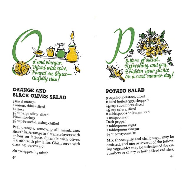 White "The Abc of Salads" 1958 For Sale - Image 8 of 8