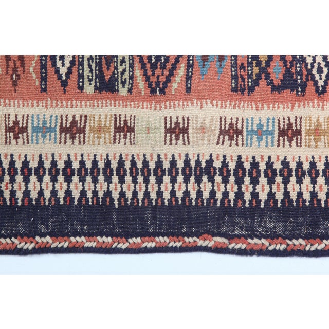 Handwoven Vintage Anatolian Kilim Runner With Tribal Diamond Motifs –2' 9'' X 13' 7'' For Sale - Image 11 of 12
