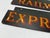 2 Pc, Antique Original Railway Express Agency Porcelain Signs For Sale - Image 4 of 8