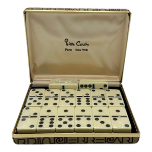 Vintage Pierre Cardin 28-Piece Domino Set Game