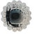 Smoked Glass Squsre Ashtray With Scallops Bubbles UniqueTrinket Dish Catchall For Sale - Image 4 of 12