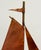 Copper Vintage Copper and Brass Sailboat Weathervane For Sale - Image 8 of 8