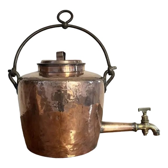 Large George III Hanging Copper Water Urn, 1800s For Sale