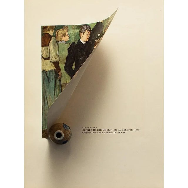 The School of Paris 1950s After Toulouse-Lautrec "Corner in the Moulin De La Galette" Vintage Full Color Print For Sale - Image 3 of 8