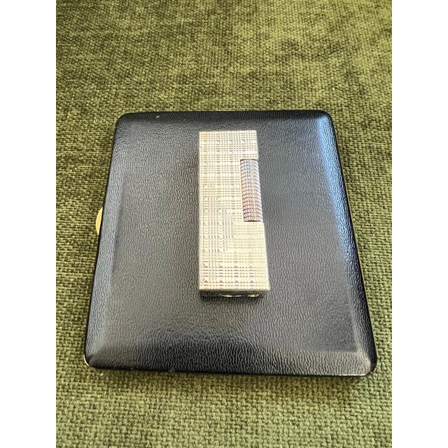 Vintage Dunhill Cigarette Case & Lighter, Katharine Hamnett Tie Clip & Cufflinks Set Elegant Vintage Dunhill Cigarette...