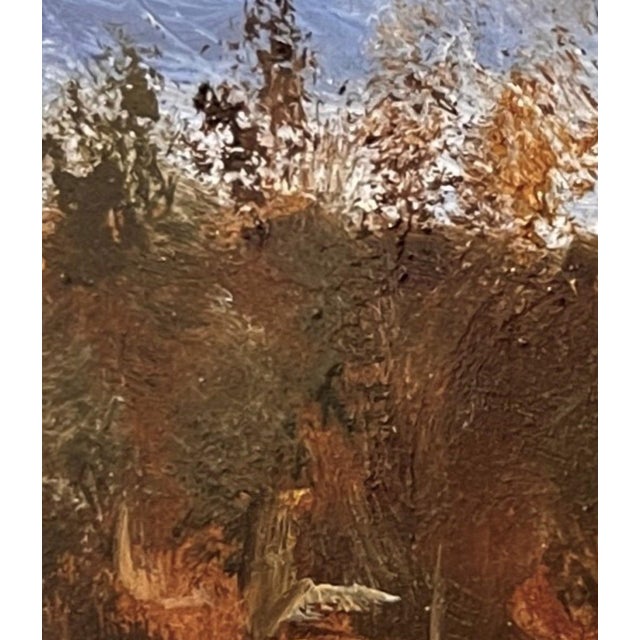 Early 21st Century Platte River, Denver in December by Timothy J. Standring | Oil on canvas Landscape with river and trees For Sale - Image 5 of 5