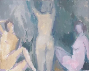 "South Sea Island" Figurative Painting Giclee Art Print by Michelle Farro