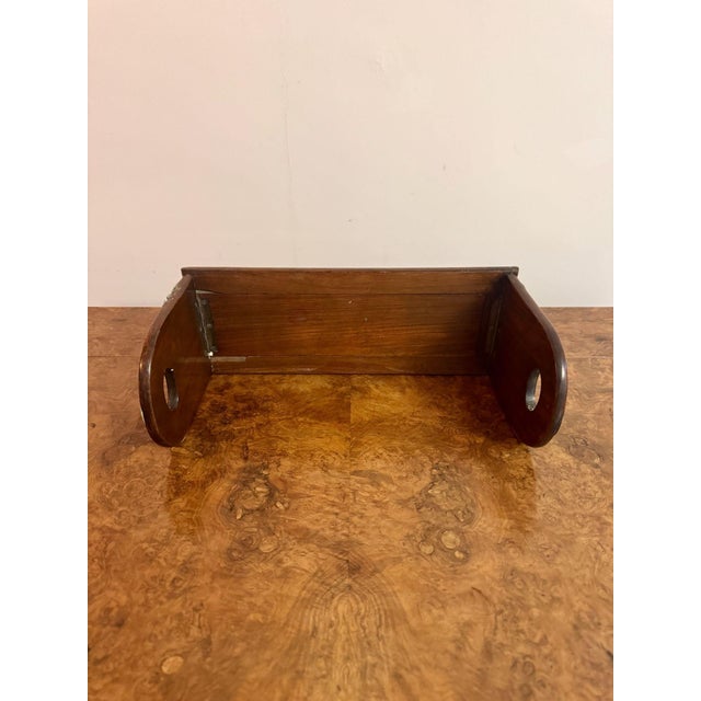 Mid 19th Century Antique Victorian Walnut and Brass-Mounted Sliding Bookends, 1860, Set of 2 For Sale - Image 5 of 7