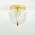 Beautiful mid-century modern flower-shaped glass ceiling mount fixture by Limburg, Germany's leading glasswork, renowned...
