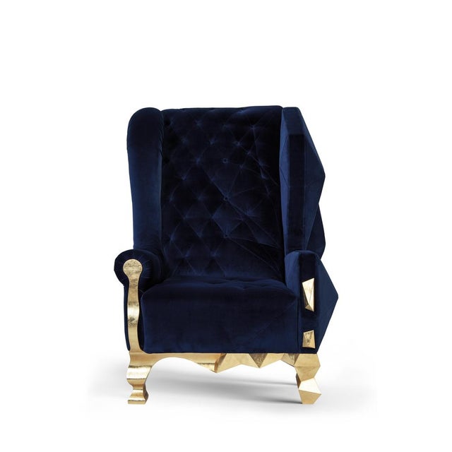 Velvet Pink Rock Chair by Royal Stranger For Sale - Image 4 of 16