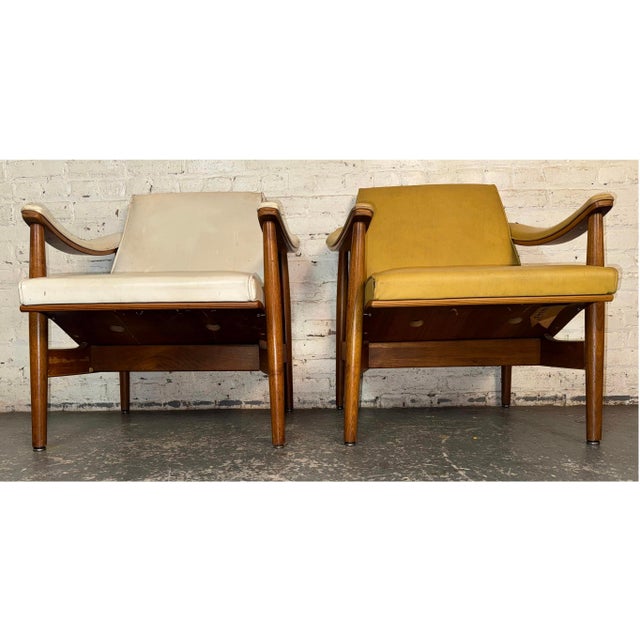 Brown Pair of Mid-Century Danish Bentwood Armchairs by Thonet For Sale - Image 8 of 12