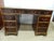 1950s Vintage Mahogany Veneer Pedestal Desk, 1950s For Sale - Image 5 of 18