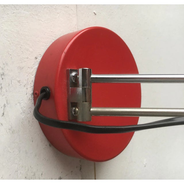 Vintage Swiss Space Age Visier Sconce by E. R. Nele for Temde For Sale - Image 15 of 18