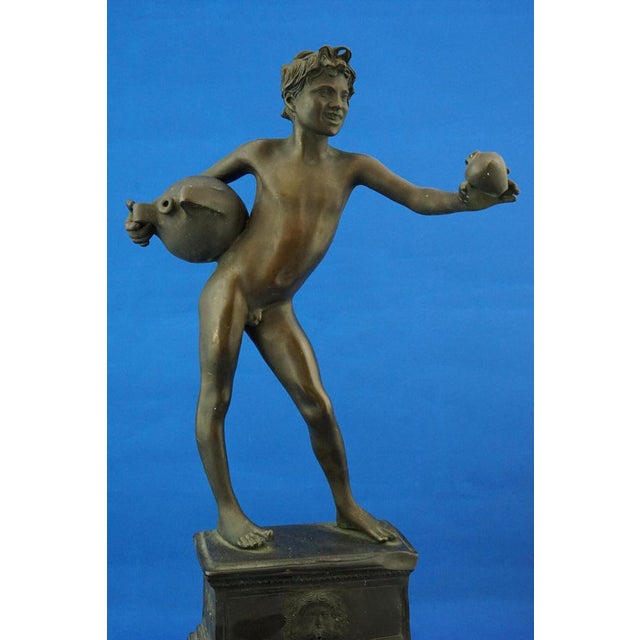Vincenzo Gemito, Art Nouveau Nude Sculpture of Water Carrier with a Fountain, Late 1800s, Bronze For Sale - Image 11 of 18