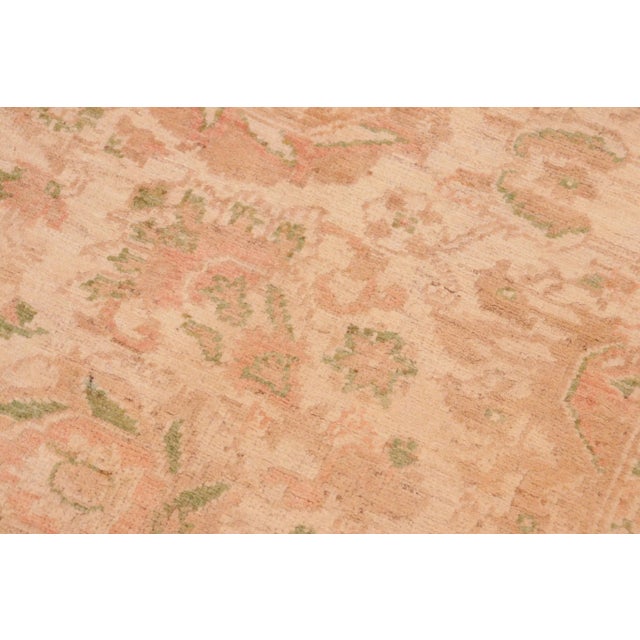Bohemien Ziegler Beige Tan Hand-Knotted Wool Rug - 6'2'' X 8'10'' For Sale In New York - Image 6 of 8