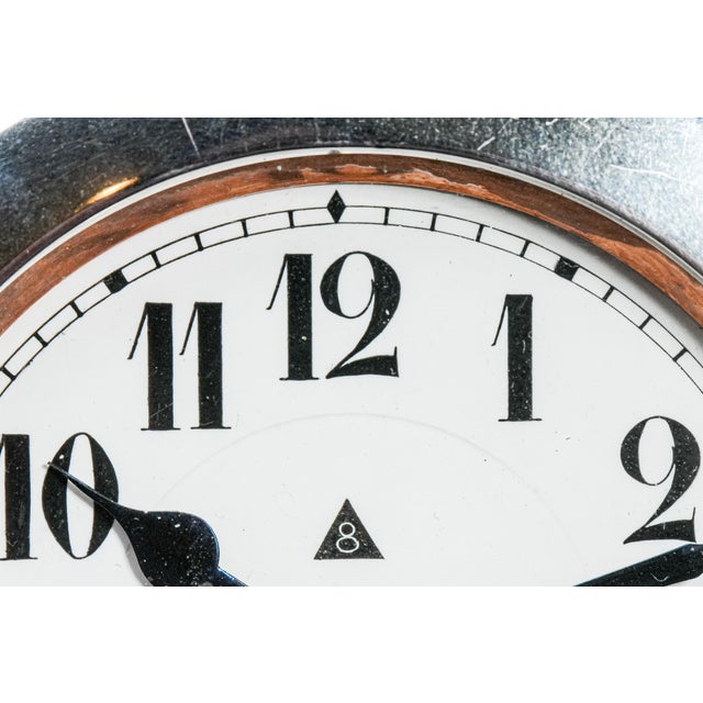 Impressive Large English Antique Crystal Sterling Silver Paperweight Desk Inkwell Goliath Clock For Sale - Image 4 of 18