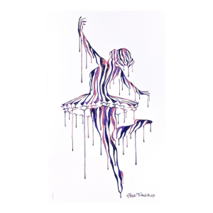 Shane Turner, Music in Motion 8.0 (Unique 1/1 Hand Painting on Screen Print ), 2023