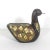 Vintage Duck Carved Wood Brass Copper Bone Folk Art For Sale - Image 6 of 9