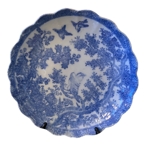 Early 20th Century Japanese Blue and White Porcelain Plate