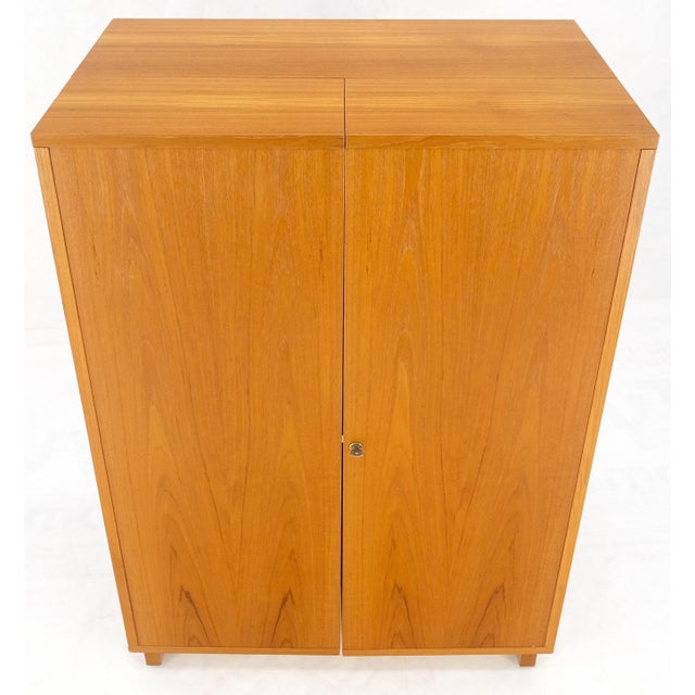 Danish Mid Century Teak Box Wooton Folding Desk Writing Table File Cabinet For Sale - Image 6 of 12