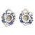 White Japanese Jeweled Porcelain Chrysanthemum Inkwells, 1880, Set of 2 For Sale - Image 8 of 15