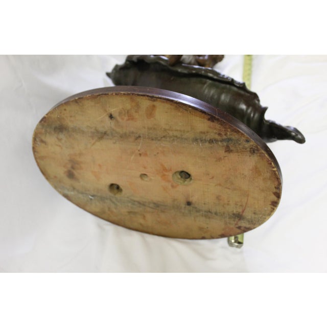 Original Female Nude on a Shell with Putti Art Nouveau 1890 s Signed For Sale - Image 12 of 17