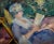 Louis Ritman -Woman Reading a Book in the Garden -1917 Oil Painting For Sale In Los Angeles - Image 6 of 11