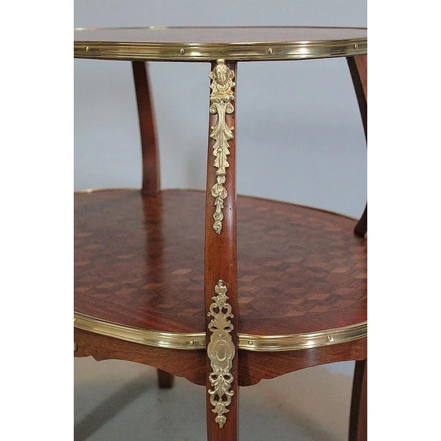 Marquetry Tea Table, 1900s For Sale - Image 5 of 12