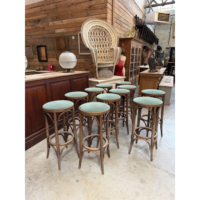 Bentwood Bar Stools, 1960s, Set of 11 For Sale - Image 9 of 9