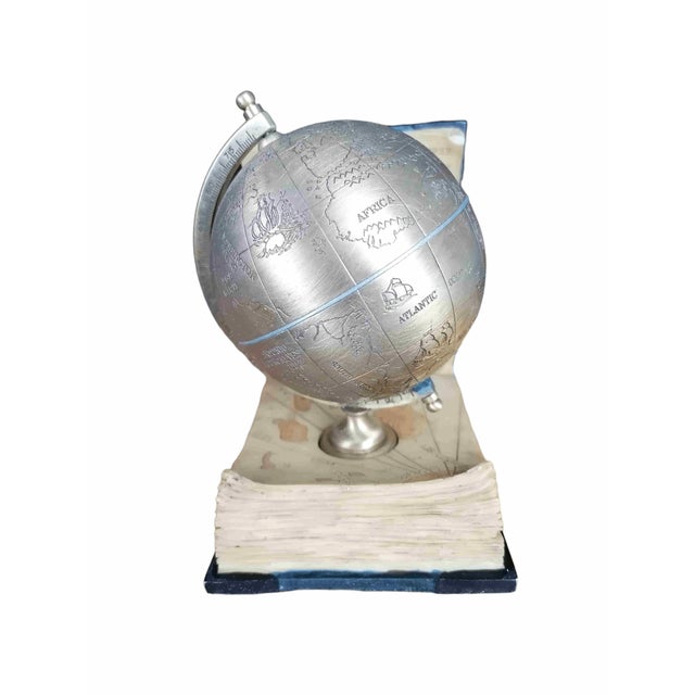 Sphere Globe Bookend with Secret Compartment For Sale - Image 5 of 6