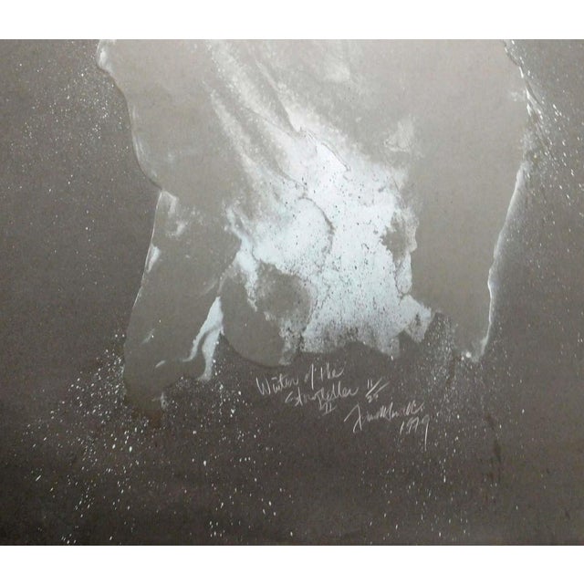 Impressionist Frank Howell "Winter of the Storyteller Ii" Hand Signed Unframed Artwork For Sale - Image 3 of 3