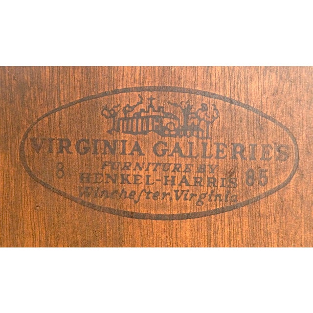 Henkel Harris Pair Flame Mahogany Virginia Galleries Hankel Harris Beveled Wall Mirrors MINT! For Sale - Image 4 of 13
