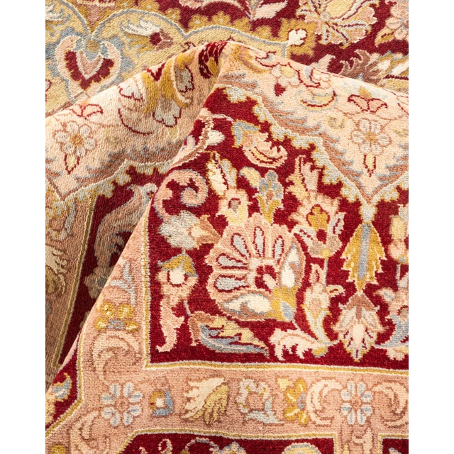 Textile Mogul Hand-Knotted Area Rug - Red, 9' 2" x 12' 4" For Sale - Image 7 of 8