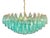 Vintage Murano Glass Chandelier with 185 Turquoise Poliedri, 1990 For Sale