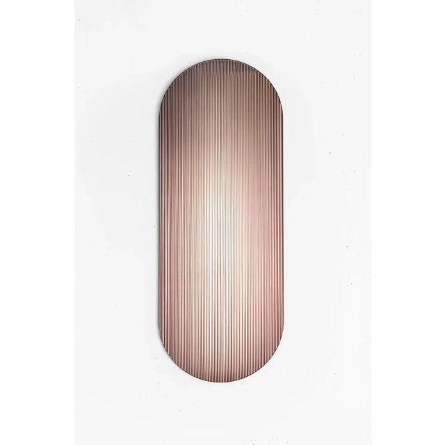 Glass Metal Shift in Bronze By Rive Roshan For Sale - Image 7 of 7