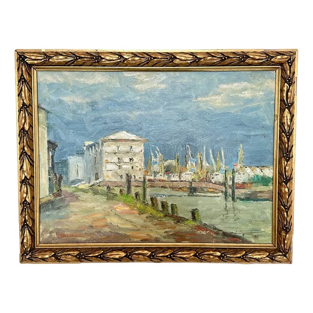 Landscape, 1990, Oil Painting, Framed For Sale