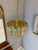 Brass and Glass Hanging Lamp by Carl Fagerlund for Orrefors For Sale - Image 9 of 11