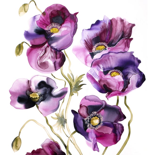 Original watercolor painting on canvas Artist: Elizabeth Becker Year: 2026 Size: 24" x 36" x 1" deep Signed on front...