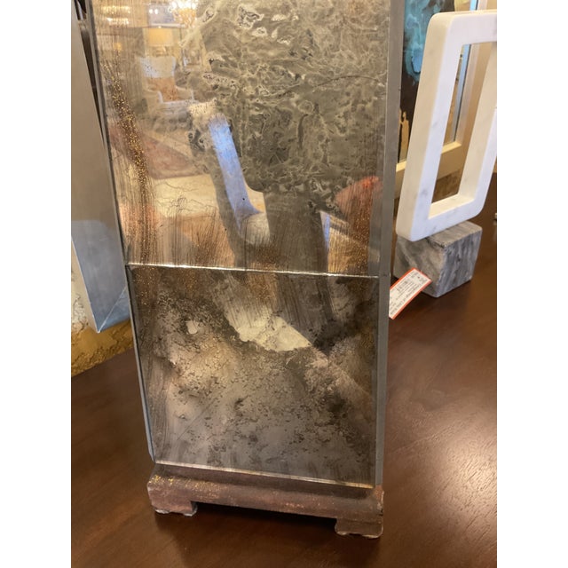 Set of 2 Antique Mirrored Obelisks For Sale In Little Rock - Image 6 of 6