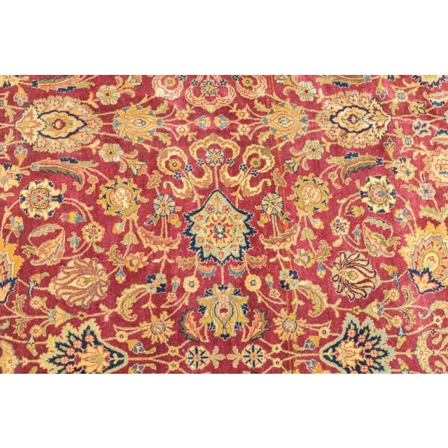 Antique Kashan Rug 6'5'' x 10'6'' For Sale In New York - Image 6 of 12