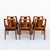 Rare 1960s Glenn of California Low Arm Walnut Dining Chairs For Sale - Image 12 of 18