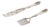 Silver Fish Knife and Fork with Cutouts, Set of 2 For Sale